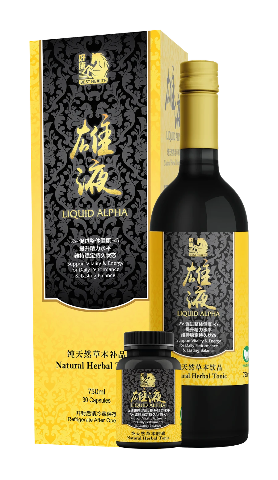 雄液补品补液与胶囊组合